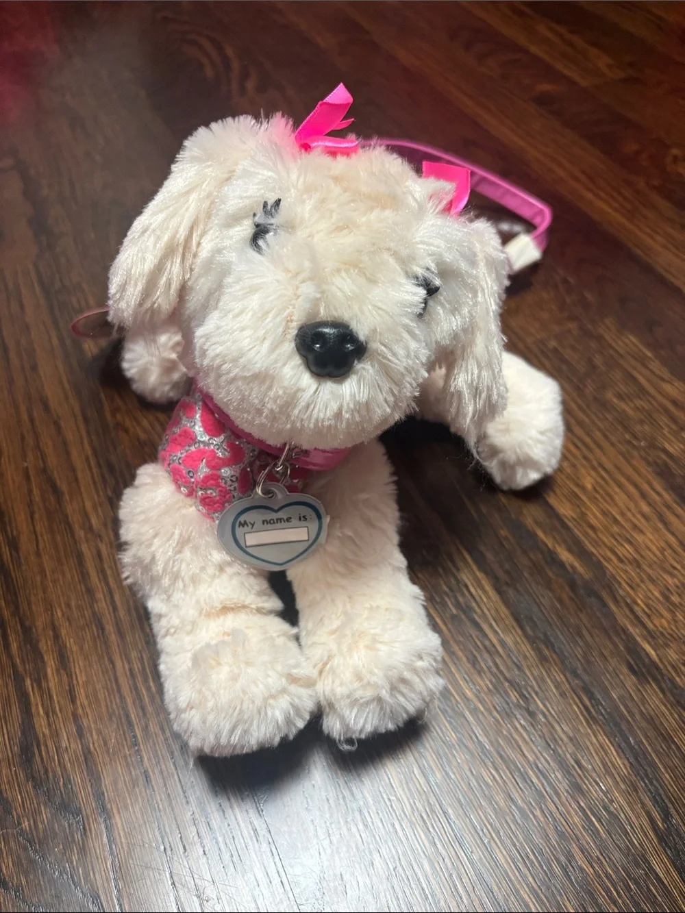 New Poochie & Co Plush Dog Crossbody Bag